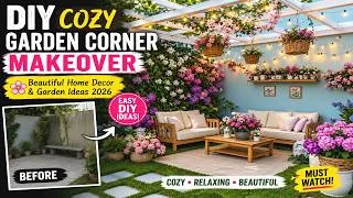 Thumbnail: DIY Cozy Garden Corner Makeover 🌸 Beautiful Home Decor & Garden Ideas 2026