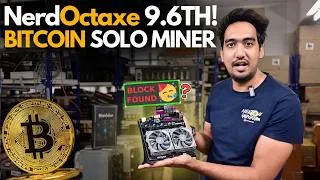 Thumbnail: Most POWERFUL Bitcoin Solo Miner | NerdOctaxe 9.6TH 😱 | Crypto Mining India