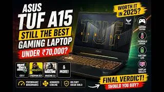 Thumbnail: ASUS TUF A15 Review Under 70k: Ultimate Gaming Laptop? 🎮