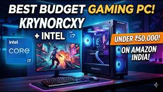 Thumbnail: Best Gaming PC Under 50000 on Amazon 🚀 Top Amazon Prebuilt Gaming PCs