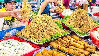 Thumbnail: Cambodian Street Food Market 🇰🇭 | Giant Noodles & Crispy Spring Rolls | Amazing Food Tour!
