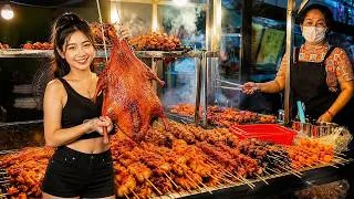 Thumbnail: Huge Grilled Duck at a Busy Street Food Market! | Cambodian Street Food