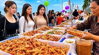 Thumbnail: Amazing Cambodian Street Food 🇰🇭 | Huge Pickled Chicken Feet & Duck Feet at the Local Market!