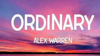 Thumbnail: Alex Warren - Ordinary (Lyrics)