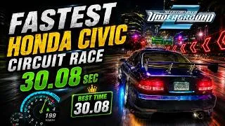 Thumbnail: CAN YOU BEAT THIS? Fastest HONDA CIVIC Circuit Race, NFSU2 Need for Speed Underground 2