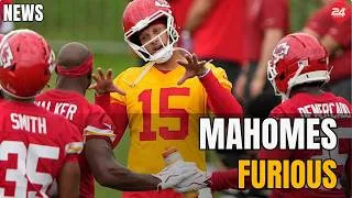 Thumbnail: Patrick Mahomes Wasn’t Happy After Chiefs Rookie’s Hard Practice Hit