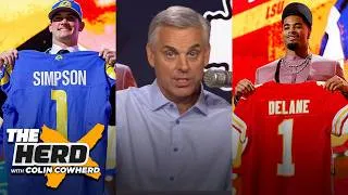 Thumbnail: Ty Simpson is winner of draft w/ Rams, Chiefs were smart trading up for Mansoor Delane | The Herd