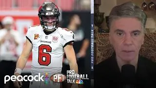 Thumbnail: Baker Mayfield says he played with MCL, PCL injures for most of '25 | Pro Football Talk | NFL on NBC