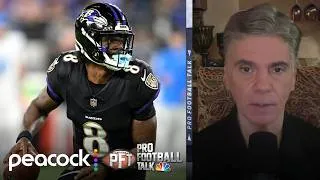 Thumbnail: 'Something's off': Lamar Jackson falls 67 spots in Top 100 ranking | Pro Football Talk | NFL on NBC