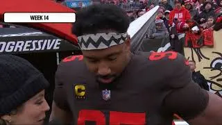 Thumbnail: Myles Garrett Breaks the Single Season Sack Record | 2025 NFL Feel Good Stories