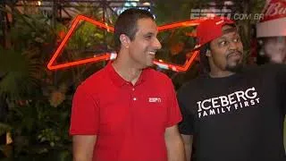 Thumbnail: Marshawn Lynch interrupt a live converage of ESPN Brasil for Super Bowl 54