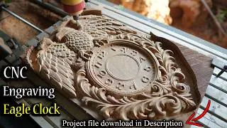 Thumbnail: Eagle Clock// CNC project