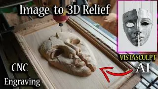 Thumbnail: Image to 3D Relief  for CNC Engraving/ Vistasculpt AI / Mask
