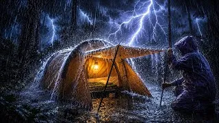 Thumbnail: THE WORST RAIN STORM CAMPING ⛈️‼️Camping in Torreantial Rain and Thunderstorms