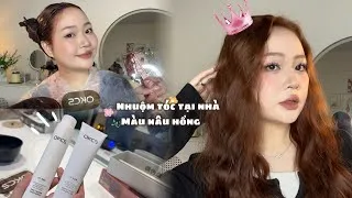 Thumbnail: Nhuộm tóc tại nhà màu nâu hồng| Ngọc Búnn