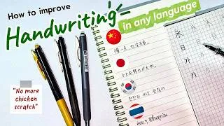 Thumbnail: How to improve Handwriting in ANY LANGUAGE— No more chicken scratch