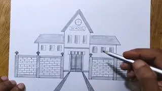 Thumbnail: How to draw School step by step