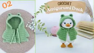 Thumbnail: Crochet Amigurumi Duck in the Hoodie Cape - Part 02: Crochet Hoodie Cape Pattern | NHÀ LEN