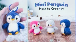 Thumbnail: Crochet Amigurumi Mini Penguin Keychain - Cute Crochet Pattern | NHÀ LEN