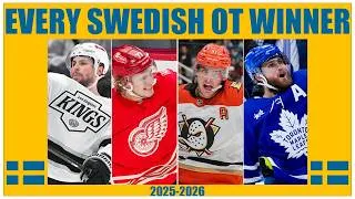 Thumbnail: EVERY OT winner scored by a Swede in 2025-26! 🇸🇪🚨