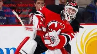 Thumbnail: Martin Brodeur on NHL 14 cover