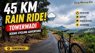 Thumbnail: Early Morning Rain Ride to Towerwadi | 45KM 🚴‍♂️#cycling  #adventure  🌄🌧️