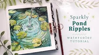 Thumbnail: Paint Sparkly Water Ripples with Watercolors: Full Tutorial