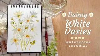 Thumbnail: Simple and quick daisy flowers: Drawing to painting with watercolors