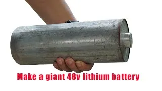 Thumbnail: How to make a giant 48v lithium battery