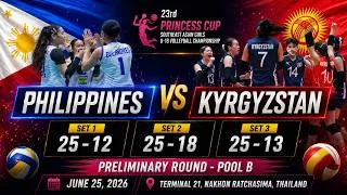 Thumbnail: Philippines vs Kyrgyzstan | 23rd Princess Cup Southeast Asian Girls Under 18 Volleyball Championship