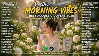 Thumbnail: Positive Morning Vibes ☀️ Best Acoustic Covers 2026 | Peaceful, Relaxing & Feel Good