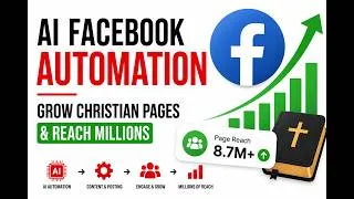 Thumbnail: AI Facebook Automation: The Secret to Growing Christian Pages Fast