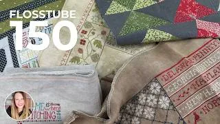 Thumbnail: FlossTube 150 | Mid-Year WIP Parade, Cross Stitch Progress, Quilting & Retreat Recap