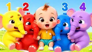 Thumbnail: One Elephant Went Out to Play + MORE Nursery Rhymes Nick songs & Animal Songs | Cartoon