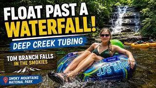 Thumbnail: Tubing Past a Waterfall in the Smoky Mountains National Park! Smokies Bucket List
