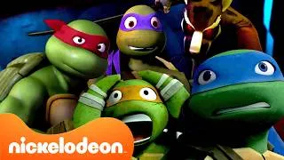 Thumbnail: Tartarugas Ninja | As MAIORES Batalhas de Amigos e Inimigos!💥 180 Minutos | Nickelodeon em Português