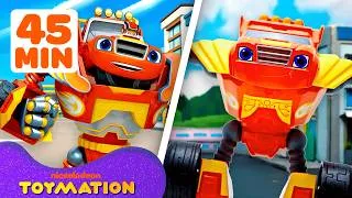 Thumbnail: Blaze's BEST Rescues & Transformations Marathon! | Blaze and the Monster Machines Toys | Toymation