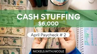 Thumbnail: CASH ENVELOPE STUFFING $6,000 💵 April Paycheck # 2 + Tax Refund | Dave Ramsey Inspired