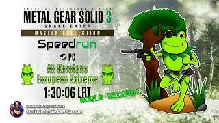 Thumbnail: Metal Gear Solid 3 Speedrun - All Kerotans EUROPEAN EXTREME (PC) - 1:30:06 LRT (WR)