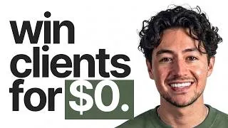 Thumbnail: how to get clients with $0 in 2026