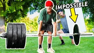 Thumbnail: Lift The IMPOSSIBLE Barbell, WIN $100!