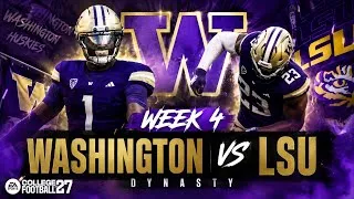 Thumbnail: COME BACK SLICK!!! WE HELD IT DOWN IN THE 2ND HALF!! CFB 27 Washington Dynasty Szn 4 Week 4 vs LSU