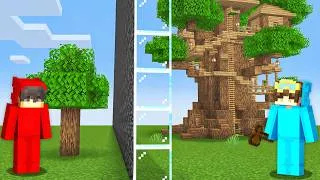 Thumbnail: I Cheated Using ONE WAY GLASS in a Build Battle..