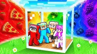 Thumbnail: FOOD TSUNAMI vs Doomsday Bunker in Minecraft!