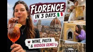 Thumbnail: I Spent 3 Days in FLORENCE 🍷 Wine, Pasta & Hidden Gems