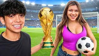 Thumbnail: Surprising My Crush with the World Cup!
