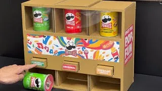 Thumbnail: How to make PRINGLES vending machine. DIY Cardboard Craft.