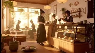 Thumbnail: Sunlit Japanese Goth Café | Cozy Lofi Study Ambience (4K)
