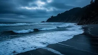 Thumbnail: Mindful Night by the Ocean – Beach Waves for Deep Meditation & Inner Stillness