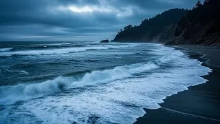 Thumbnail: Relaxing Night Beach Waves – Peaceful Ocean Sounds for Sleep & Deep Relaxation